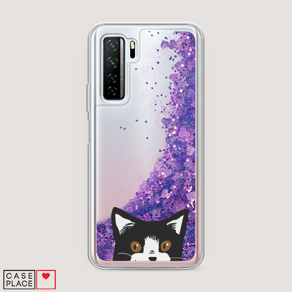 

Чехол Awog на Huawei P40 lite 5G/Honor 30S Global/Nova 7 SE "Подглядывающий кот", Разноцветный, 6103092-1