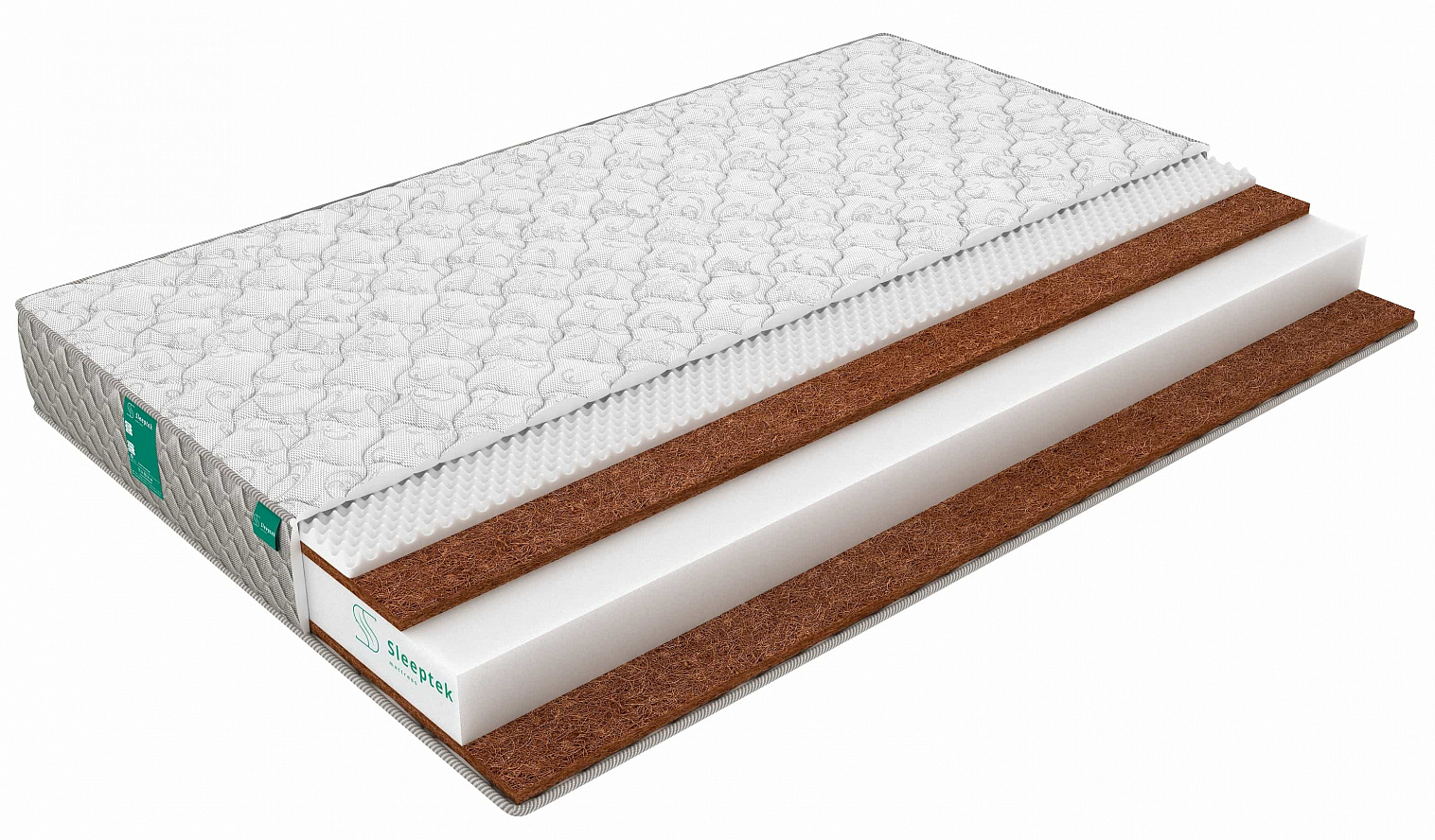 

Матрас Sleeptek Mono Relax DuoStrong 14 155х205, Бежевый;белый;серый;серебристый, Mono Relax DuoStrong 14