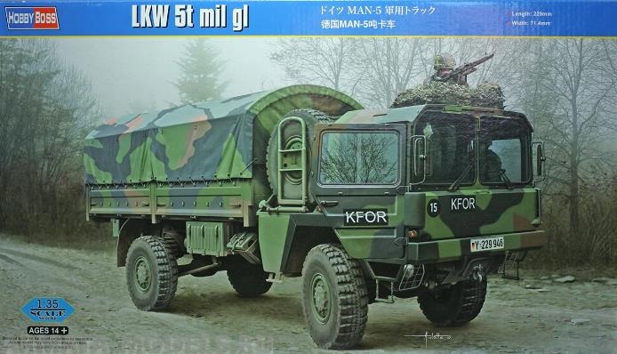 

85507 Военный автомобиль German LKW MAN-5 Hobby Boss 1/35