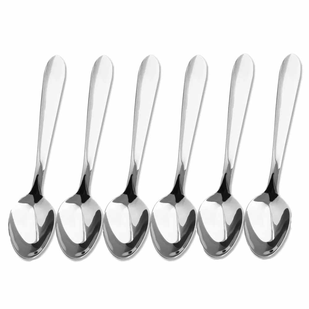Набор чайных ложек VELER Flow, 13.5 см., нержавеющая сталь, 6 шт.