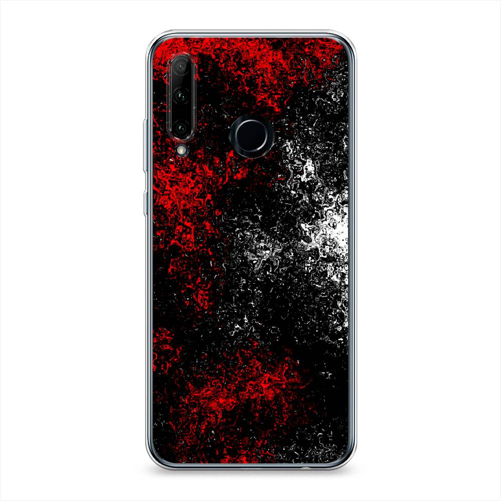 

Чехол на Honor 10i "Монотипия", Красный;черный;белый, 68850-3