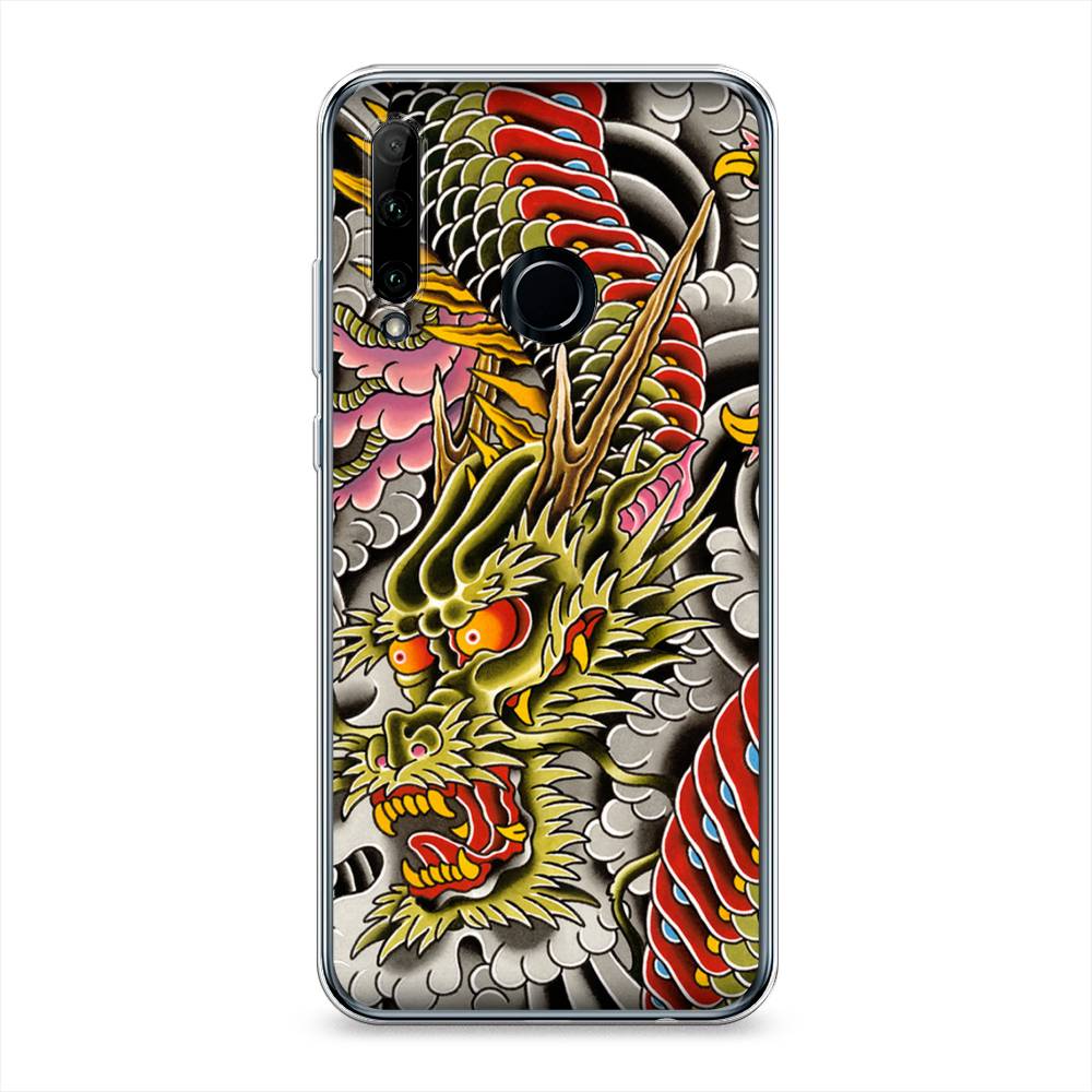 

Чехол на Honor 10iЯпонский дракон, Желтый;розовый;красный, 68850-4