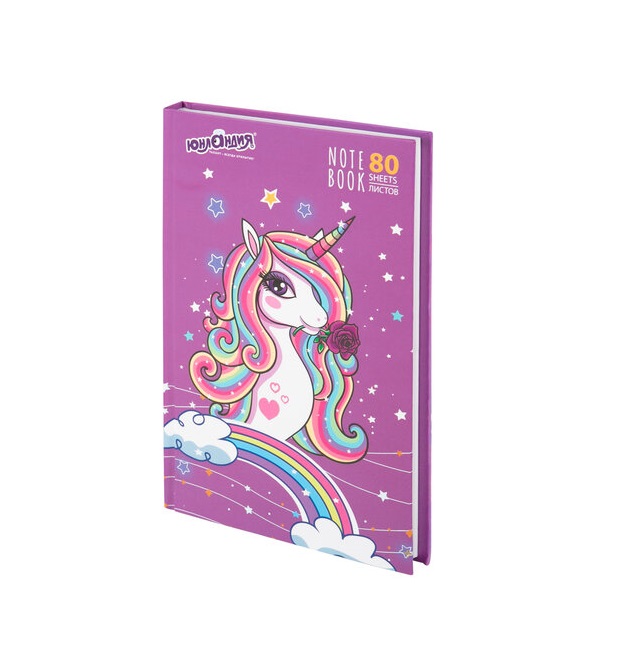 

Набор из 5 шт, Блокнот (135х206 мм) А5 ЮНЛАНДИЯ, 80 л., твердый, клетка, выборочный лак, "