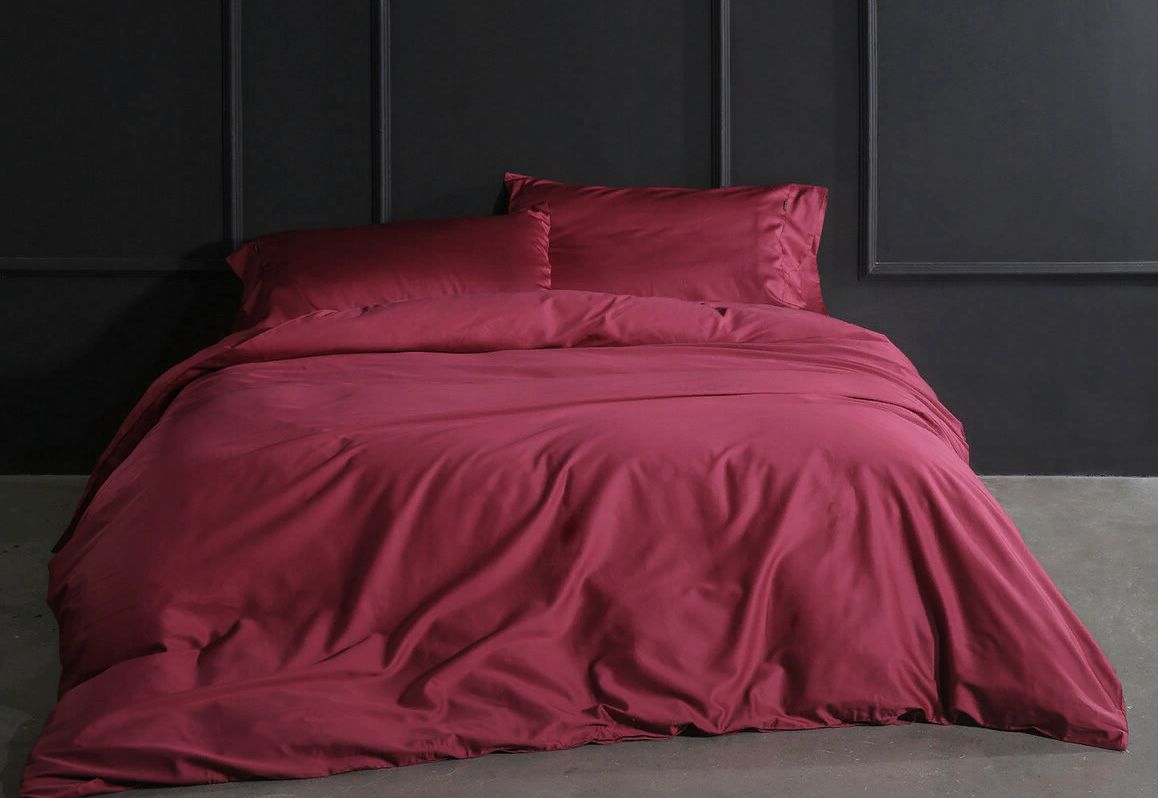 

Простыня Maktex Спелая малина 150x220 см, Простыни из сатина 120