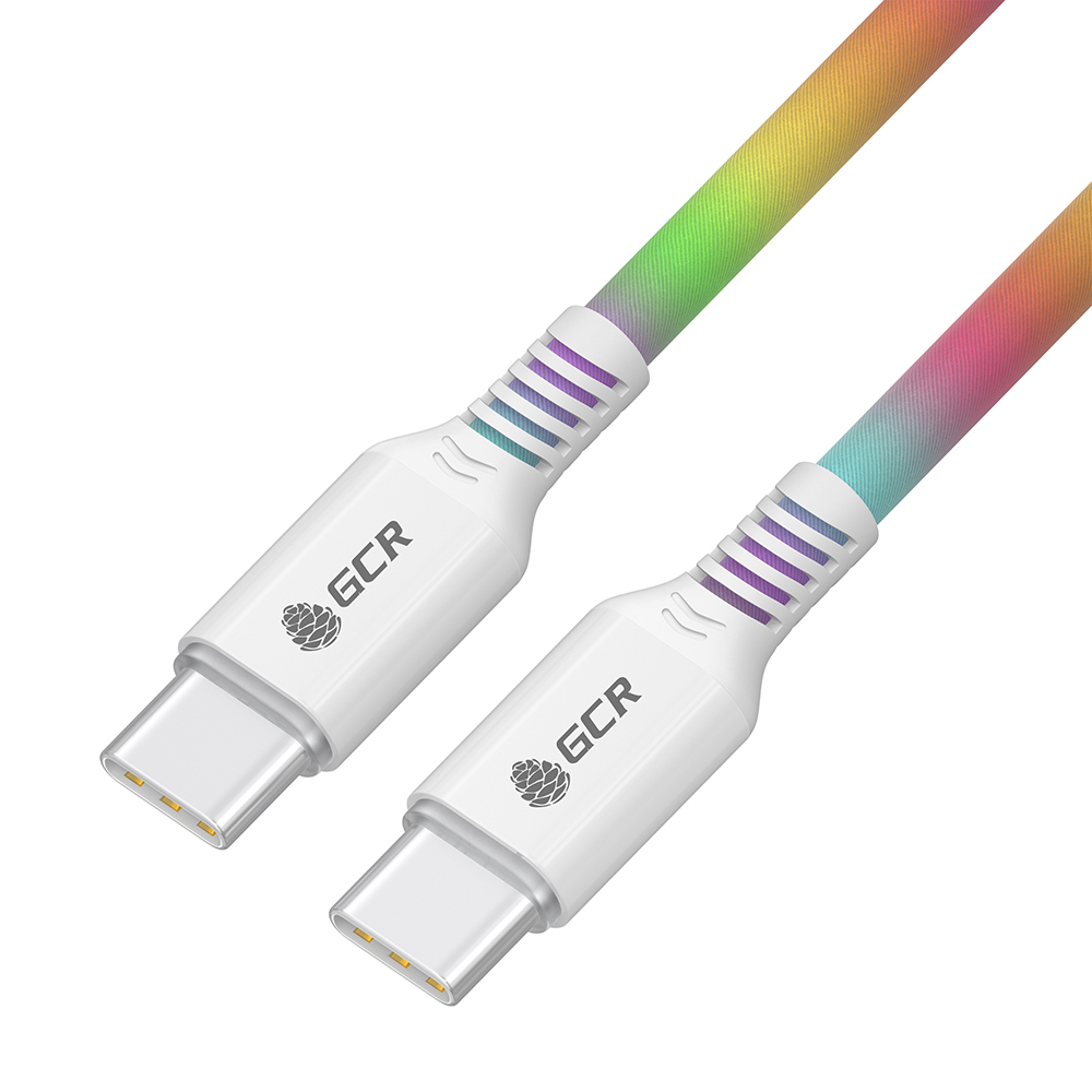 

Кабель GCR GCR-54528 USB Type-C - USB Type-C 1.2 м, белый, GCR-54528