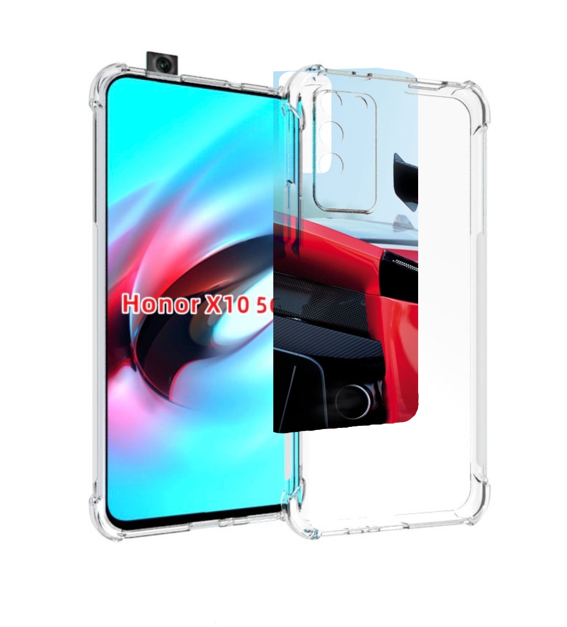

Чехол MyPads Крыло-машины мужской для Honor X10, Прозрачный, Tocco