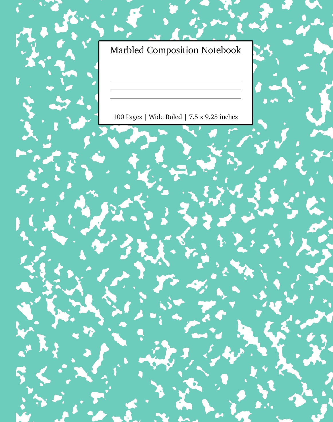 

Marbled Composition Notebook