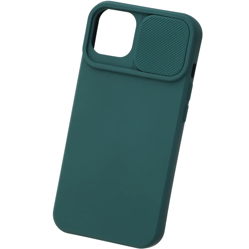 фото Чехол unbroke soft case with camera slider green для iphone 13 pro max