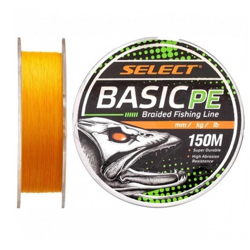 фото Шнур select basic pe 4x 150m (оранжевый) 0.06mm 6lb/3kg