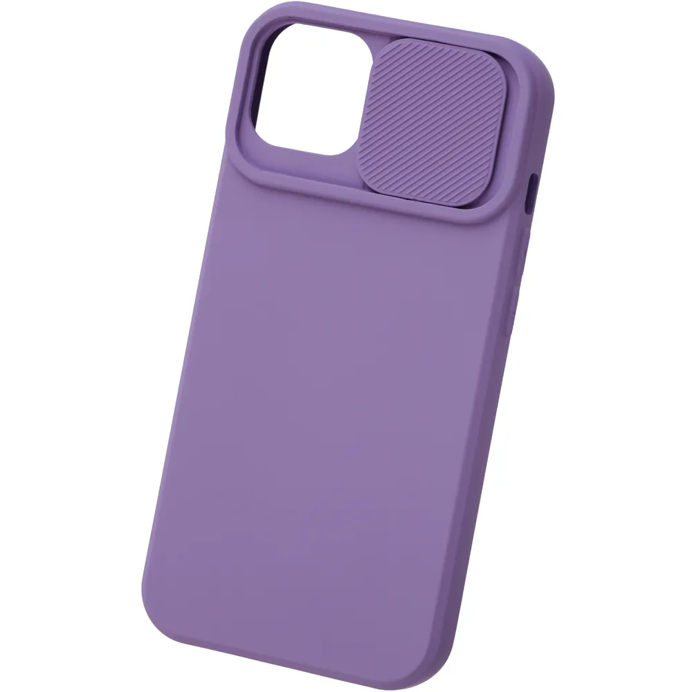 фото Чехол unbroke soft case with camera slider purple для iphone 13 pro max