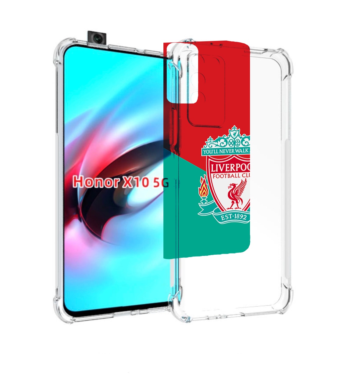 

Чехол MyPads Ливерпуль мужской для Honor X10, Прозрачный, Tocco