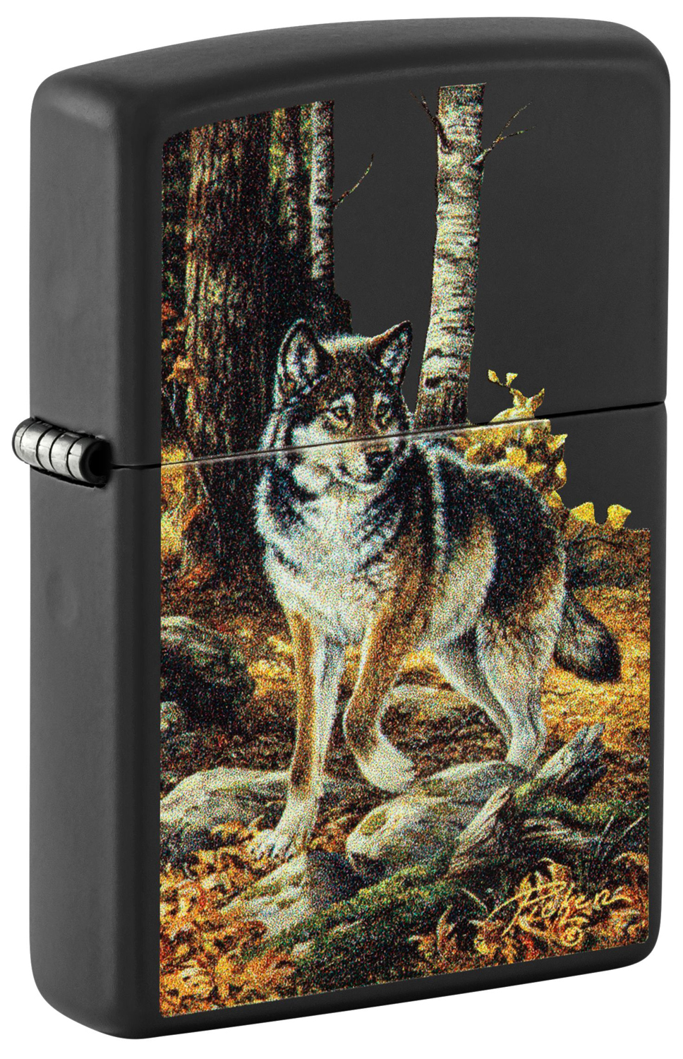 

Зажигалка бензиновая Zippo Linda Picken с покрытием Black Matte, Черный