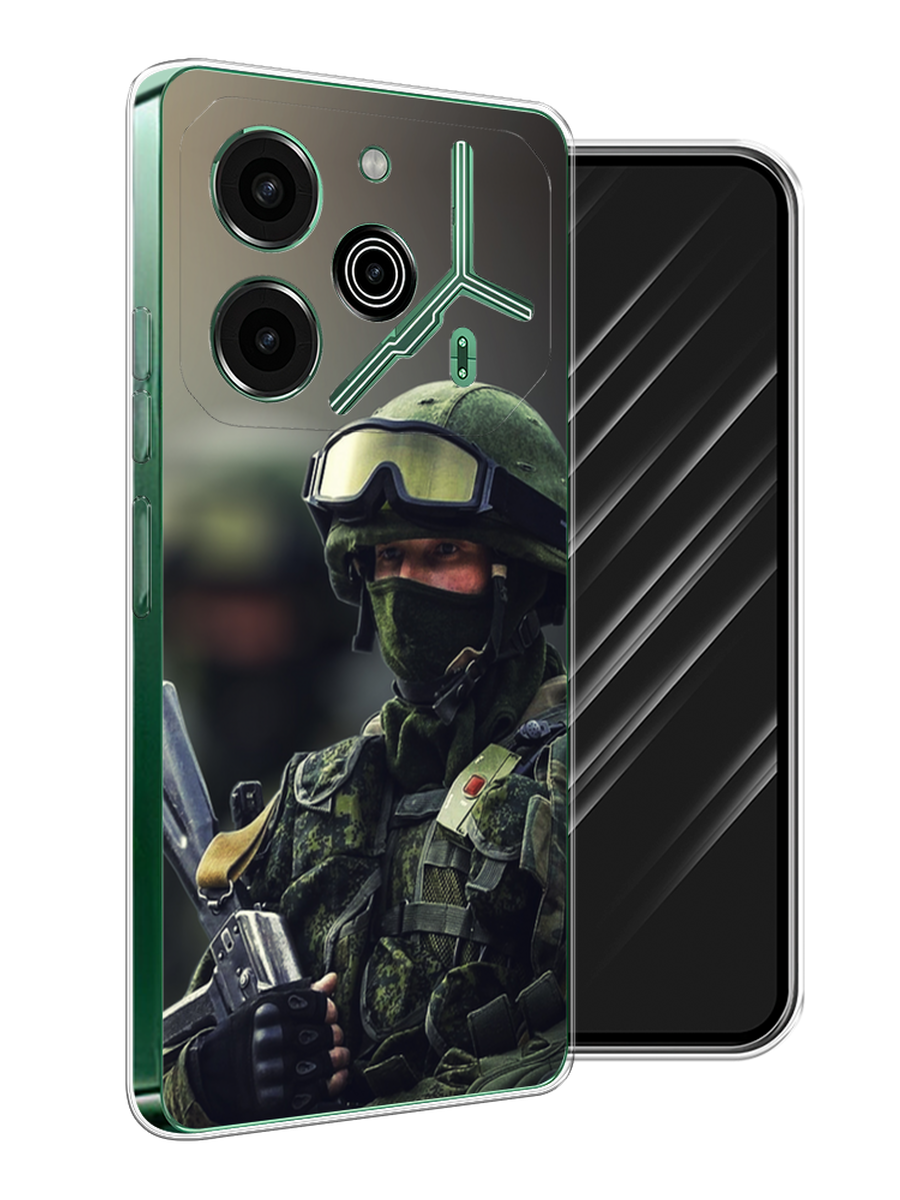 

Чехол Awog на Tecno Pova 6 Pro 5G "Солдат", Зеленый;серый, 305250-1
