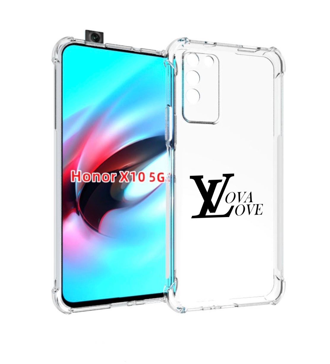 

Чехол MyPads Лова-лове для Honor X10, Прозрачный, Tocco