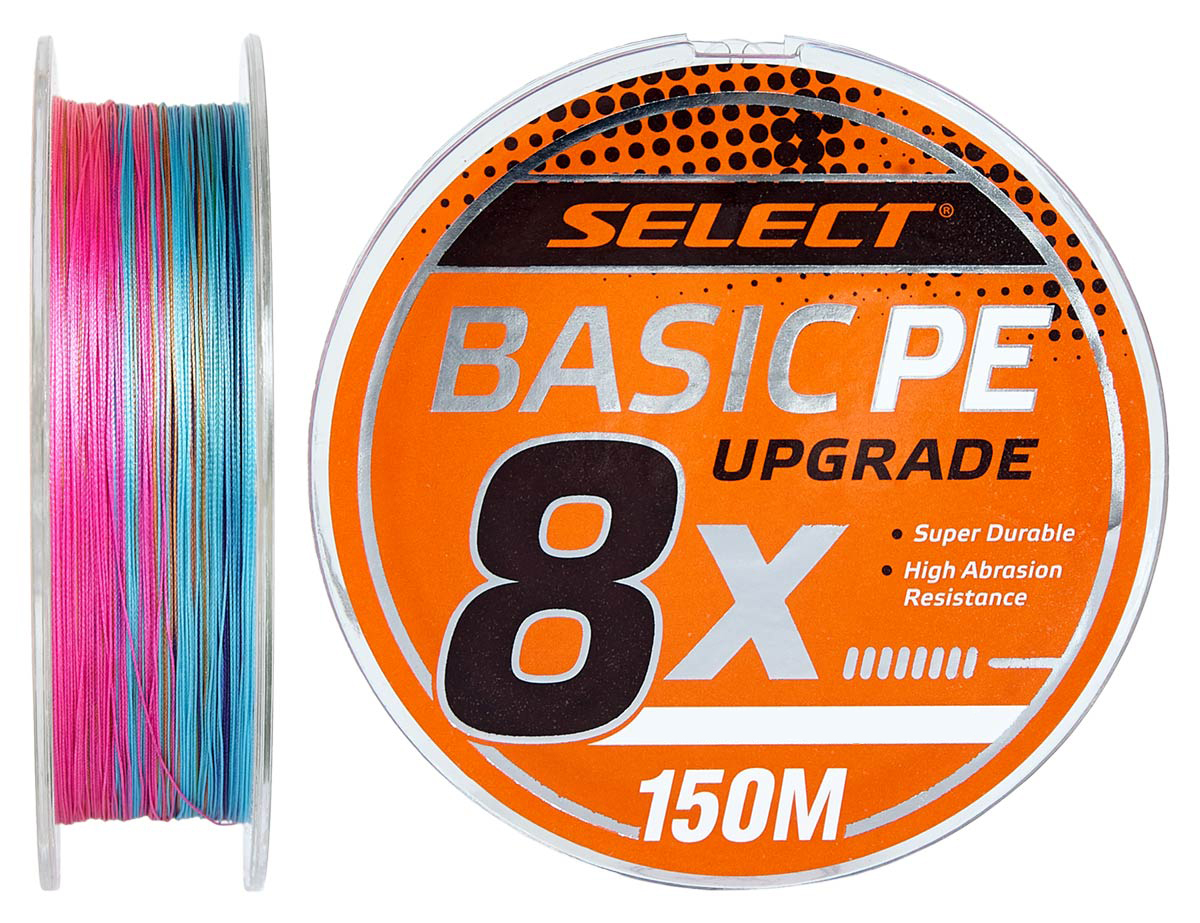 

Шнур Select Basic PE 8x 150m (мультиколор) #0.8/0.12mm 14LB/6kg, Разноцветный, PE 8x 150m (мультиколор) #0.8/0.12mm 14LB/6kg