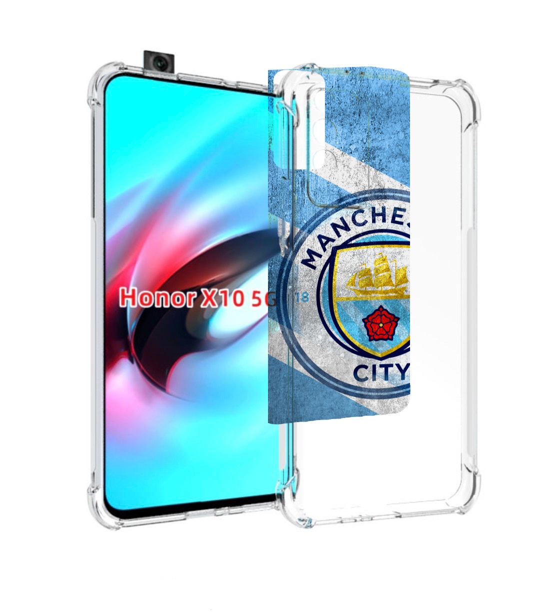 

Чехол MyPads Манчестер-сити мужской для Honor X10, Прозрачный, Tocco