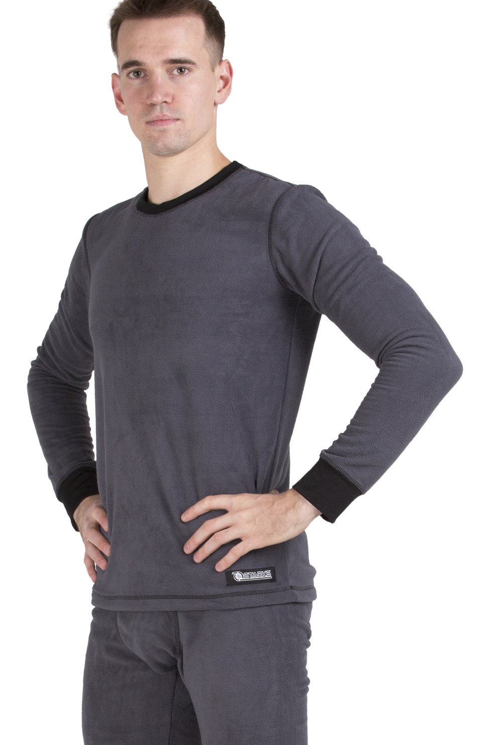 Термолонгслив STARKS WARM Fleece Shirt, серый, 54 RU; 56 RU