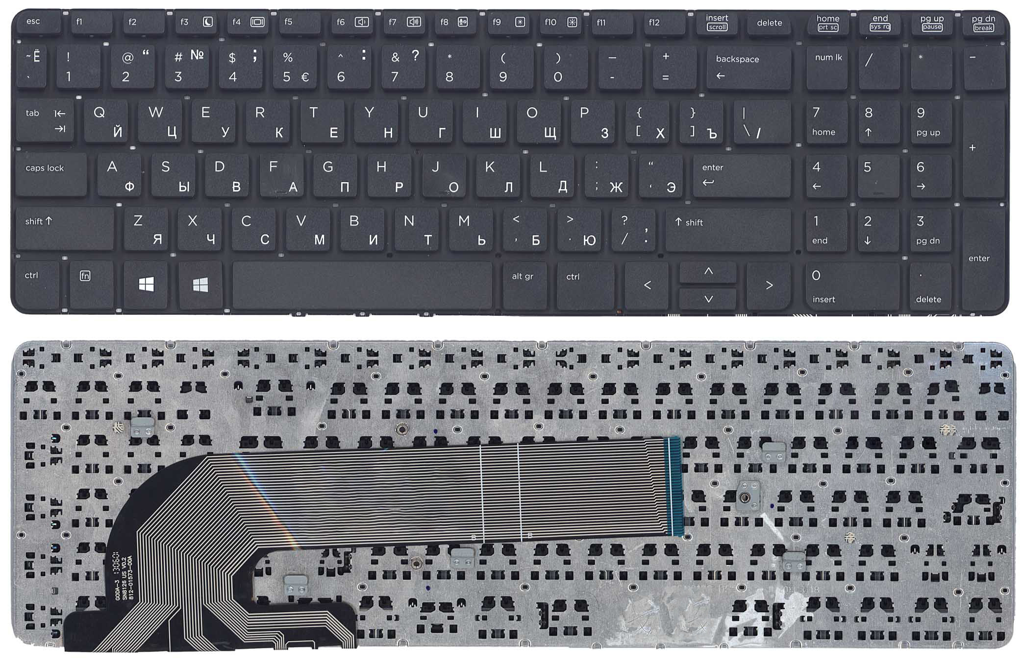 

Клавиатура HP для ноутбука HP 450, G0, 455, G1, 470, G1