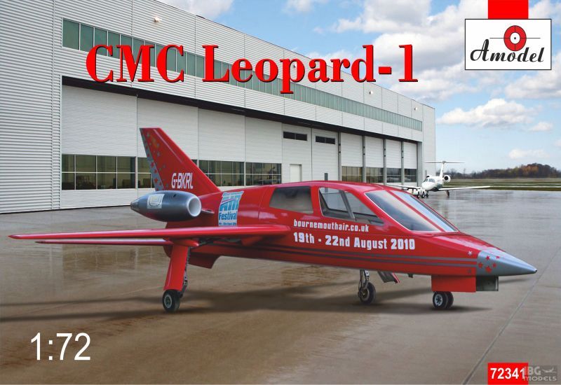 фото Сборная модель amodel 1/72 английский легкий административный самолет cmc leopard 1 72341