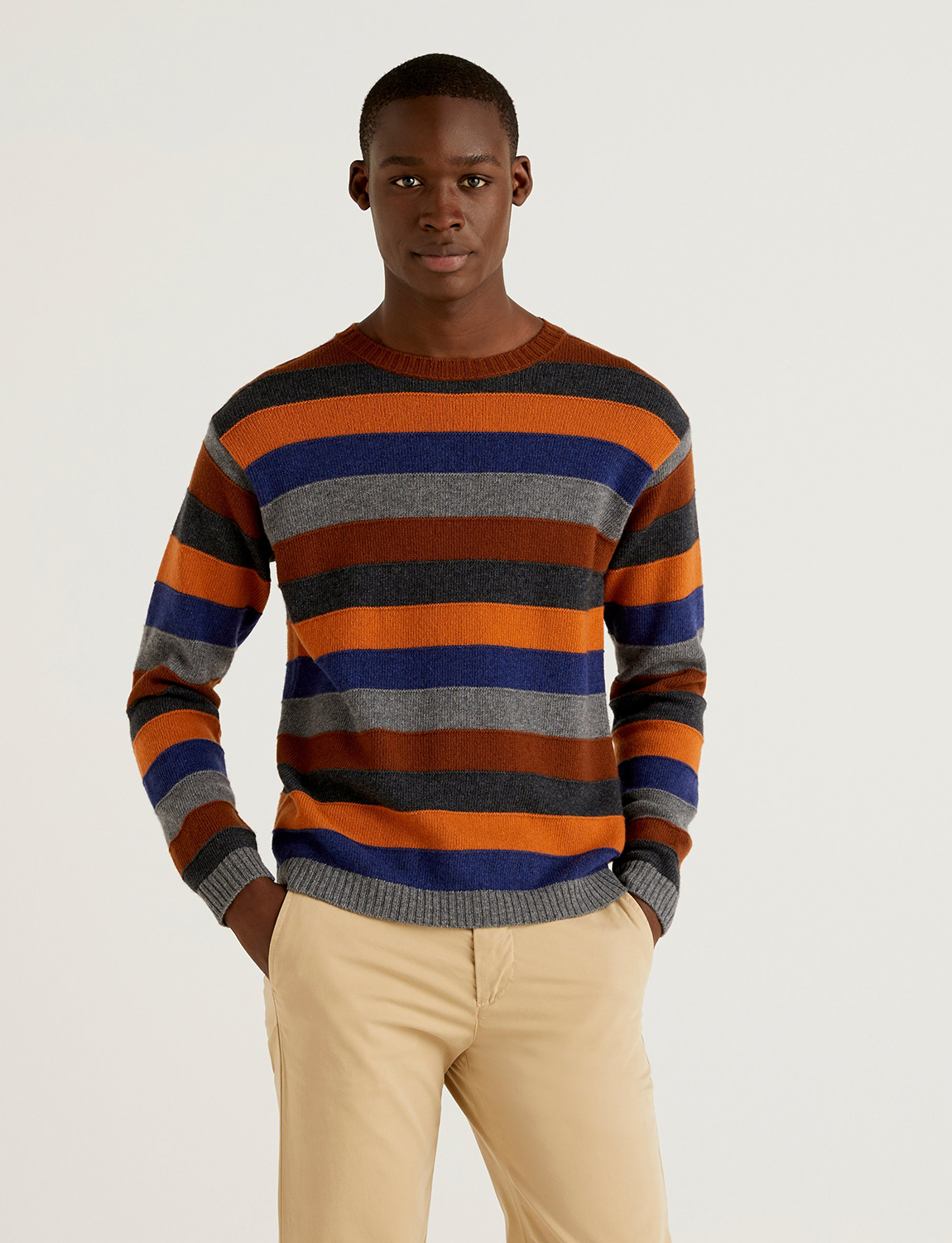 

Джемпер мужской United Colors of Benetton 21A_1244K1J73 разноцветный XL