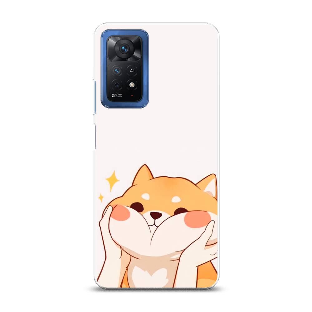 фото Силиконовый чехол "сладкий песик" на xiaomi redmi note 11 pro 5g awog