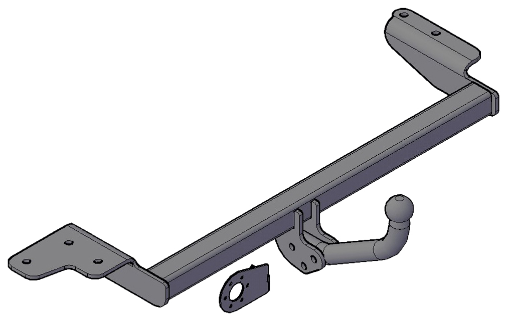 

Фаркоп д/Chevrolet Lanos 2005-2009 б/подрезки бампера.Тип:A, 9410