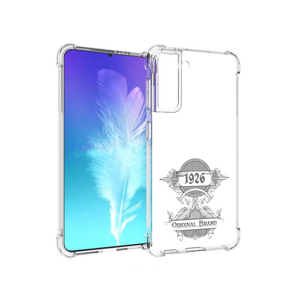 

Чехол MyPads Tocco для Samsung Galaxy S21 логотип черно белый (PT157088.510.446), Прозрачный, Tocco