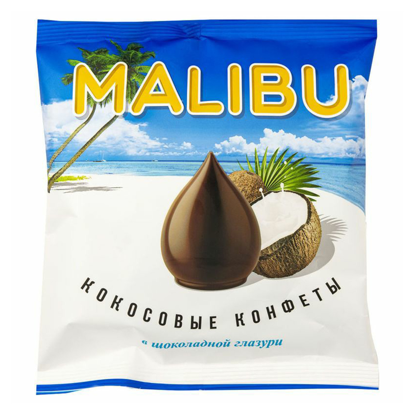 фото Конфеты malibu кокосовые в шоколадной глазури