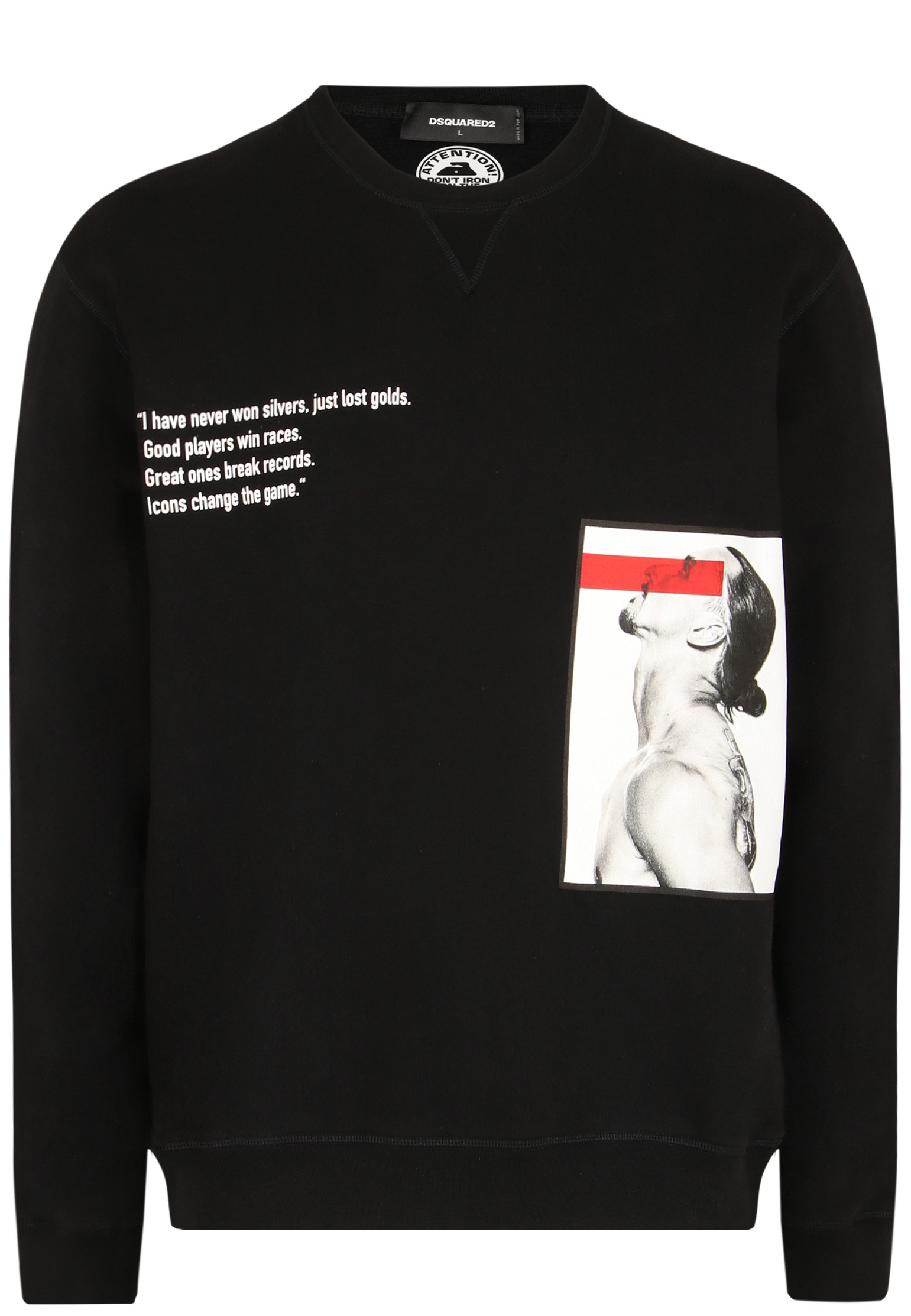 

Свитшот мужской DSquared2 124443 черный 2XL, 124443
