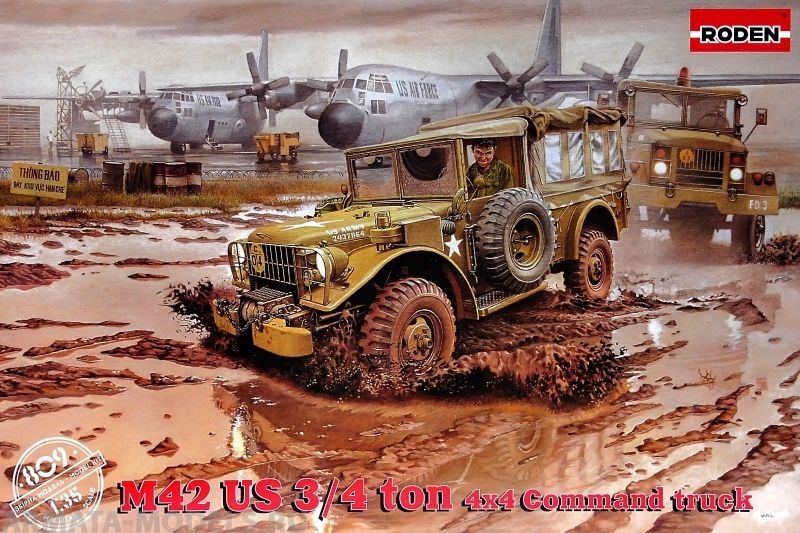 фото Rod809 американский армейский автомобиль m-42 us 3/4 ton 4x4 roden