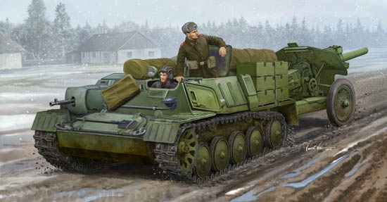 

09509 Тягач Soviet AT-P artillery tractor