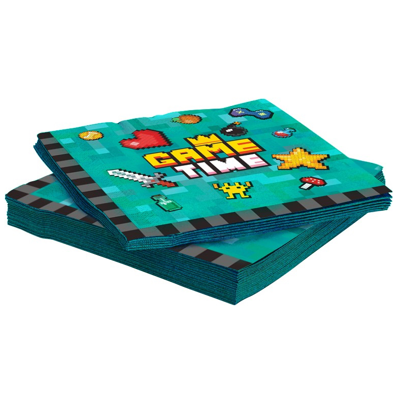 

Салфетки Game Time, 33х33 см, 20 шт., Разноцветный