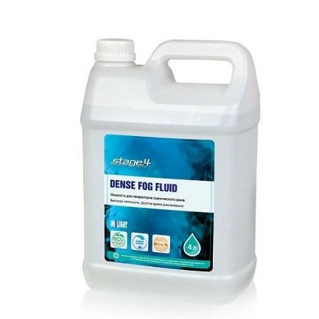 

Аксессуар для генератора эффектов Stage4 DENSE FOG FLUID 4L, DENSE FOG FLUID 4L