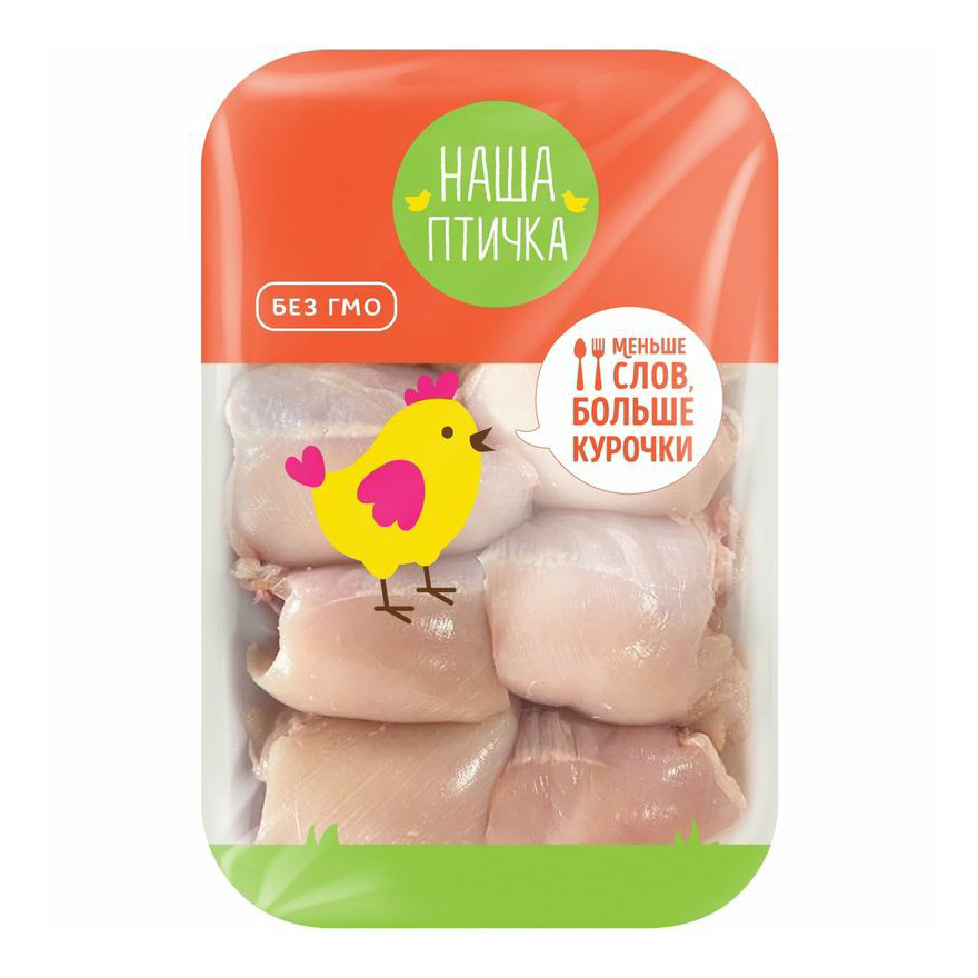 

Бедро куриное филе без кожи Наша Птичка охлажденное +-1 кг