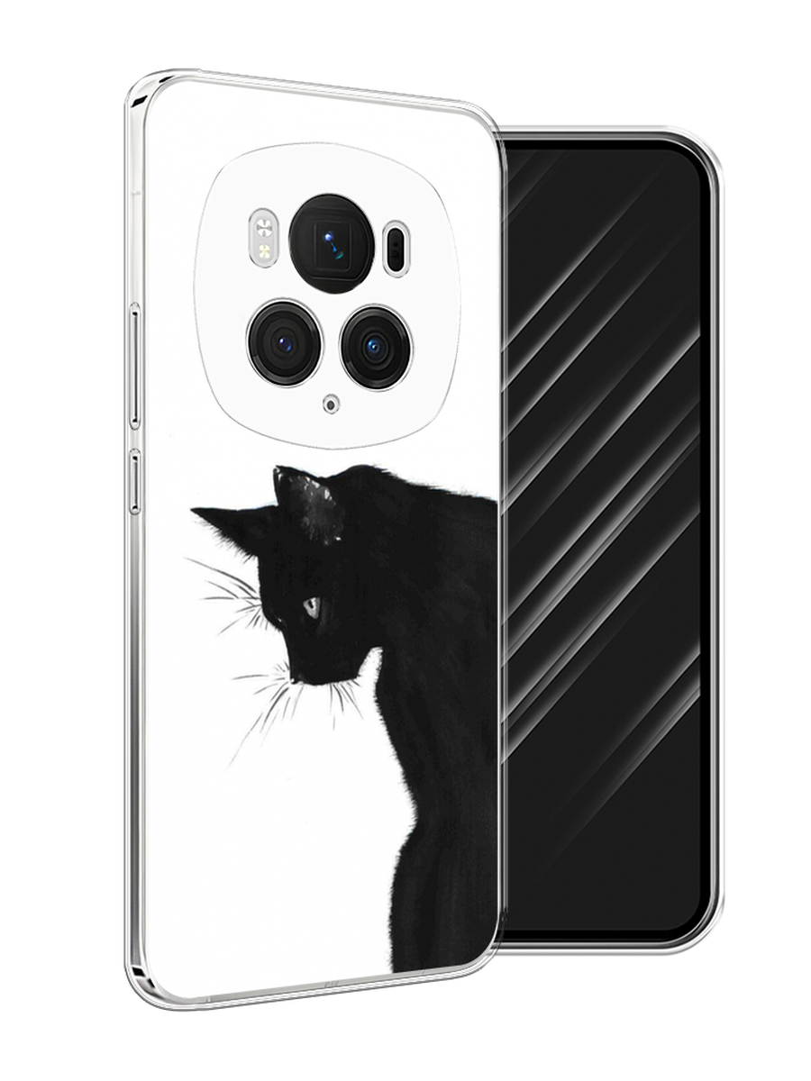 

Чехол Awog на Honor Magic 6 Pro "Black cat", Черный;белый, 6123750-1