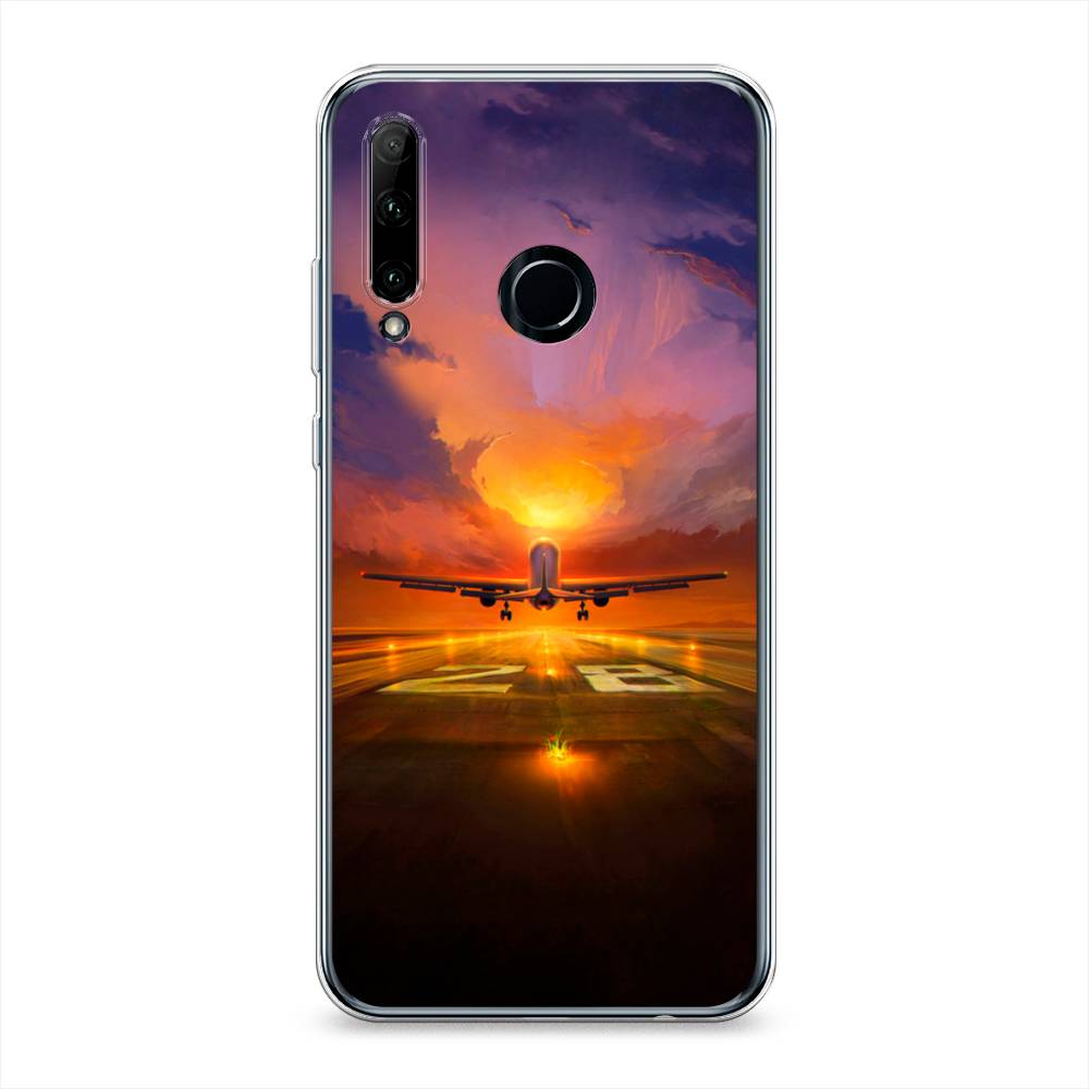 

Чехол на Honor 10i "Самолет на посадке", Оранжевый;синий, 68850-6