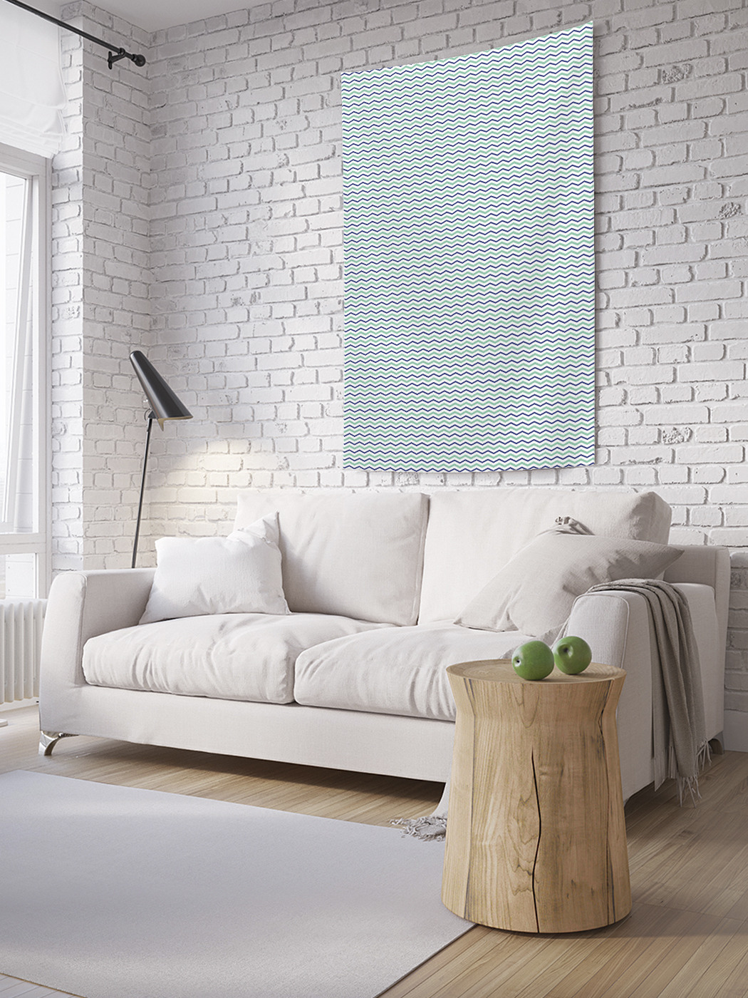 

Вертикальное фотопанно на стену JoyArty Тонкие зигзаги 100x150 см, Тонкие зигзаги