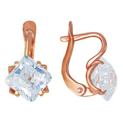 

Серьги из золоченого серебра с фианитами Б3382247, Б3382247