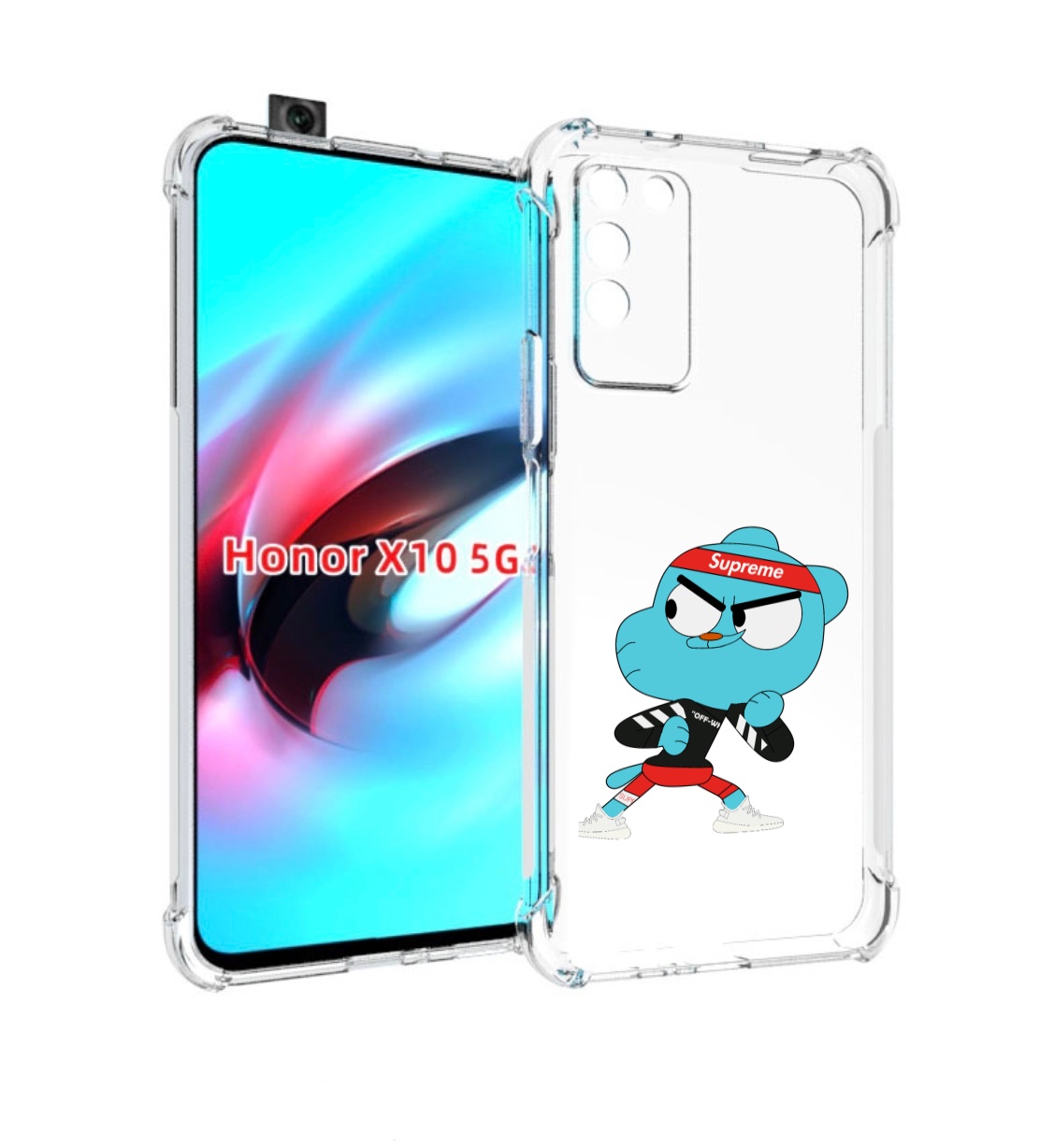 

Чехол MyPads Модный-Гамбол для Honor X10, Прозрачный, Tocco