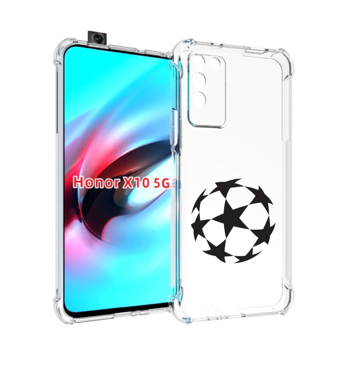 

Чехол MyPads Мячик для Honor X10, Прозрачный, Tocco
