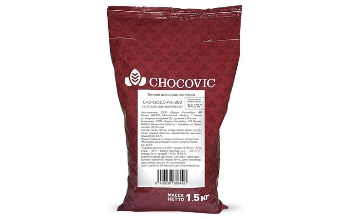 

Chocovic - Шоколад темный 54,1% какао (CHD-11Q11CHVC-26B) 1,5кг