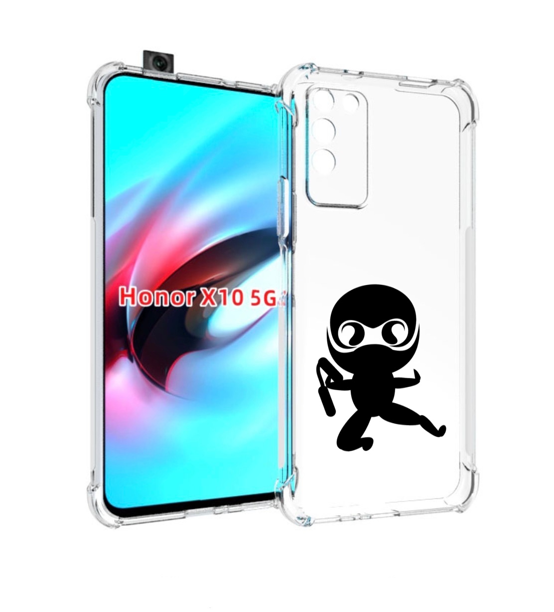 

Чехол MyPads Ниндзя для Honor X10, Прозрачный, Tocco