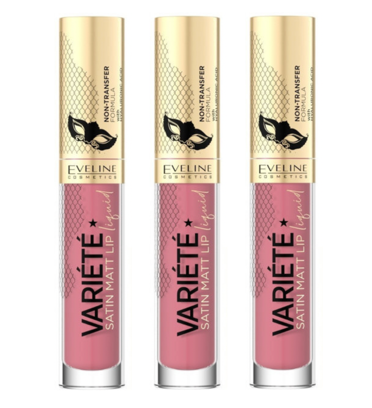 Жидкая помада Eveline Cosmetics матовая Variete Perfect Matte Lip Ink 13 3 шт