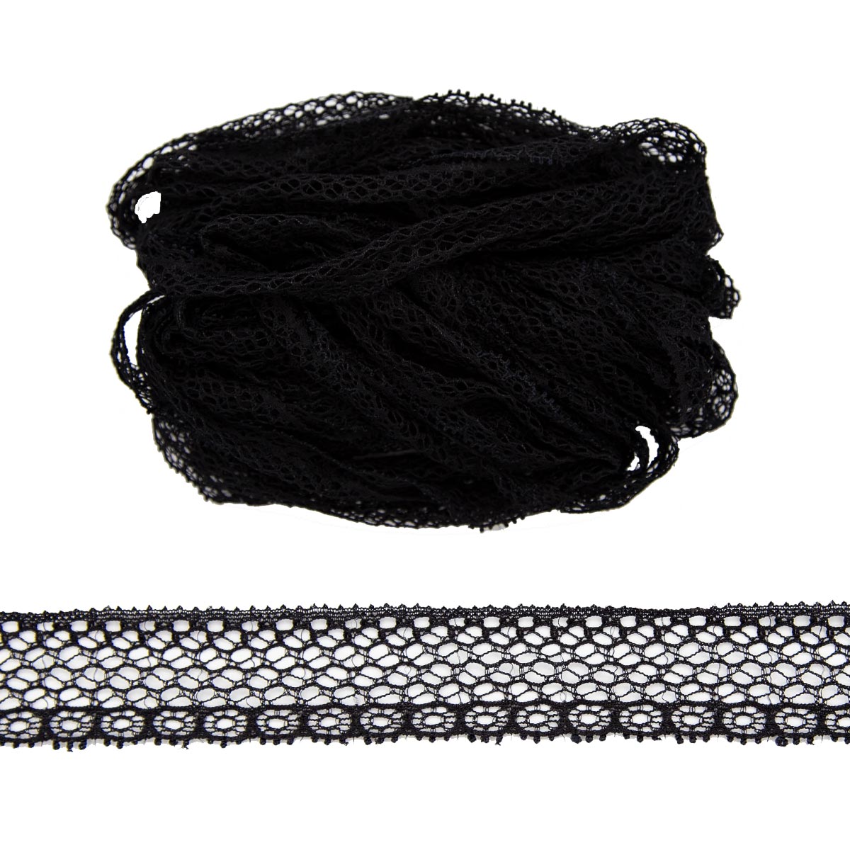 

Кружево эластичное АЙРИС, арт. 2.185Р, 2,3см*10м (чёрный)