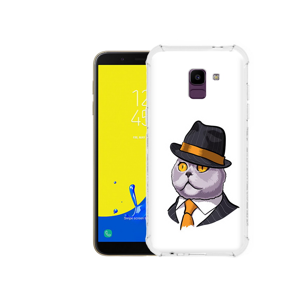 

Чехол MyPads Tocco для Samsung Galaxy J6 (2018) британец, Прозрачный, Tocco