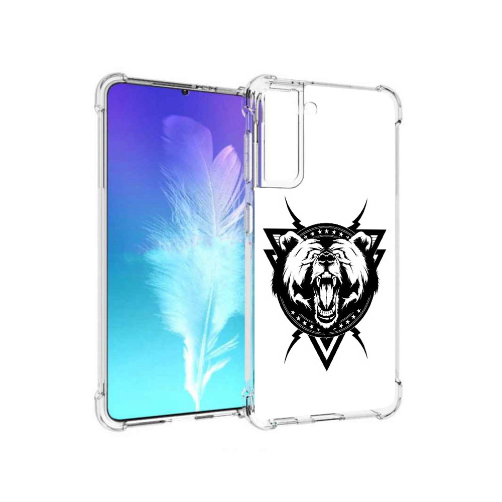 

Чехол MyPads Tocco для Samsung Galaxy S21 медведь в треугольнике (PT157088.510.464), Прозрачный, Tocco