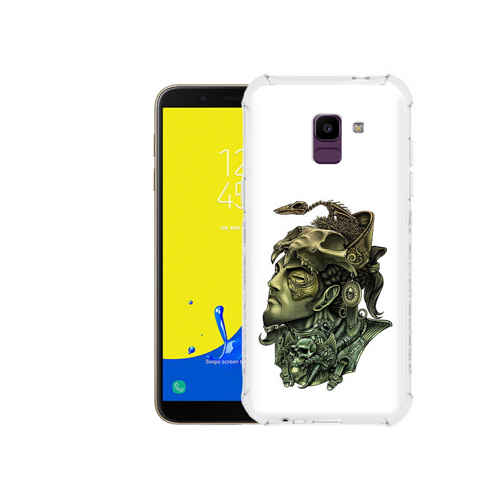 

Чехол MyPads Tocco для Samsung Galaxy J6 (2018) бронзовый воин, Прозрачный, Tocco