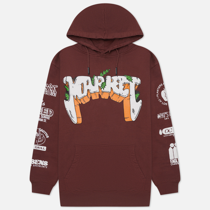 

Мужская толстовка MARKET Growclub Hoodie коричневый, Размер S, Growclub Hoodie