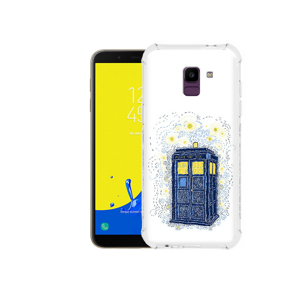 

Чехол MyPads Tocco для Samsung Galaxy J6 (2018) будка рисунок, Прозрачный, Tocco