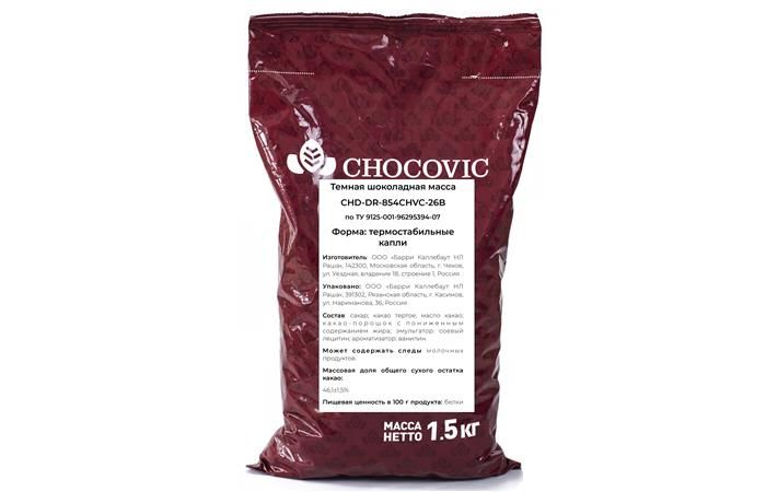 

Chocovic - Шоколад темный 46,1% какао (CHD-DR-854CHVC-26B) 1,5кг